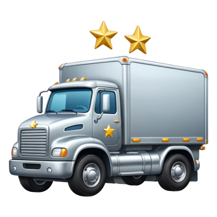 truck with stars sticker