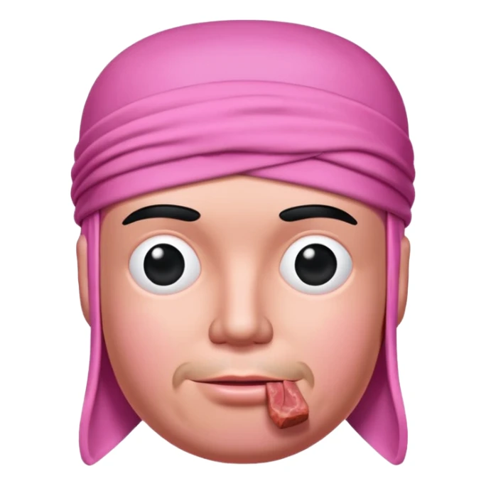jeff koons style spam meat durag sculpture  sticker