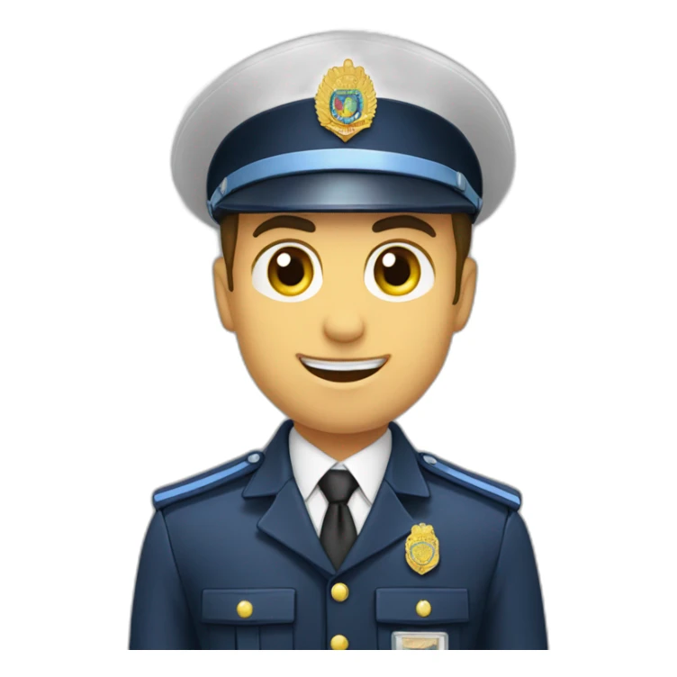 Moldova police oficer, change the emblem, with out hats sticker