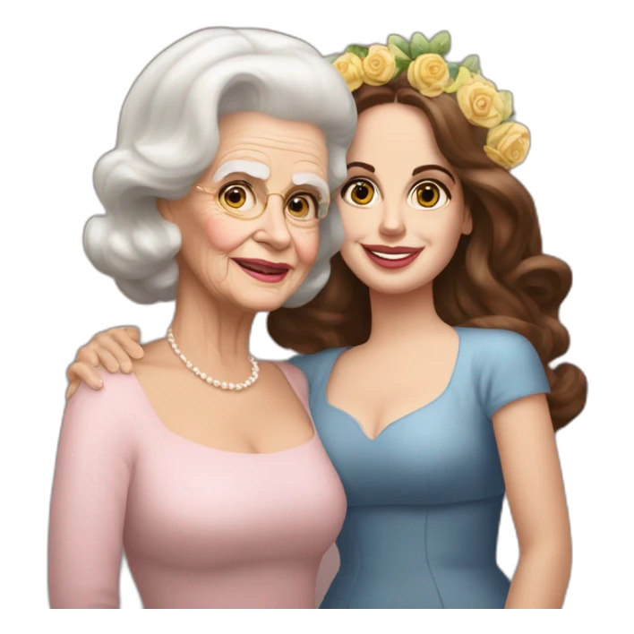 Lana del Rey & grand ma best fruends sticker