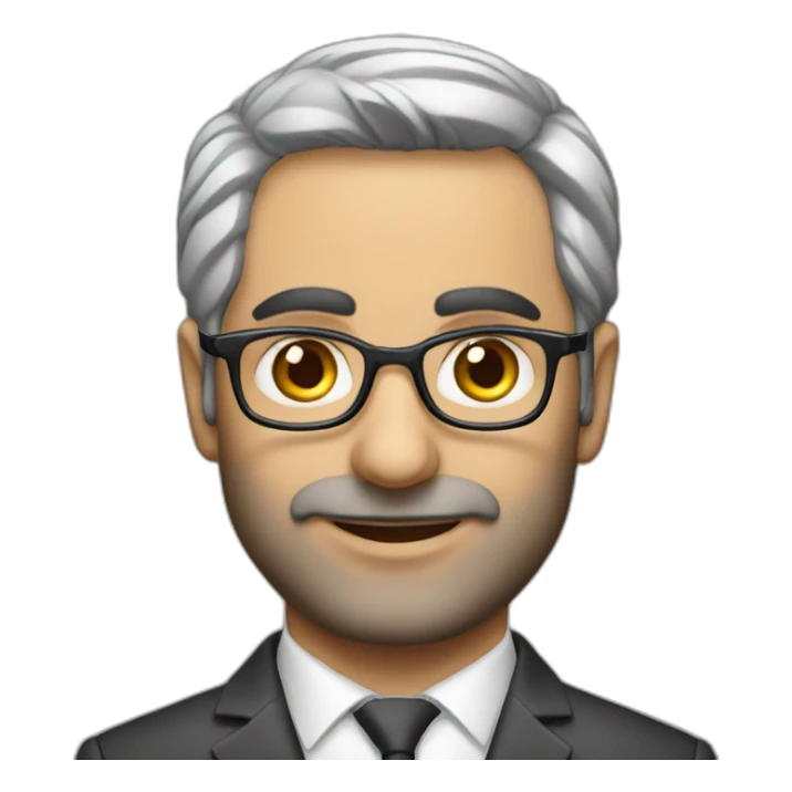 40yo male Iranian lawyer without tie sticker