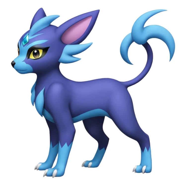 Luxray-Absol-Noibat-Dewott-fusion sticker