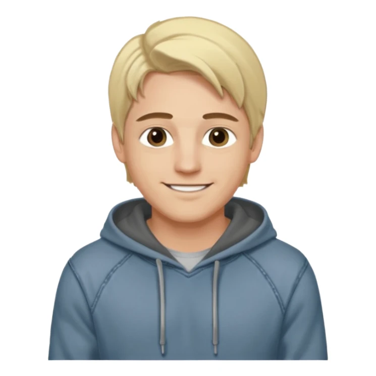 Kjekk mann (lys i huden) som har pynta seg. Har på seg Jeans og grå hette genser og håret skal være  midtskill og fargen på håret er blondt. Litt øyevipper men ikke mye og litt mørke brun. Skal se HOT Å SEXY UT smile mer!!! Ca 20 år gammel  sticker