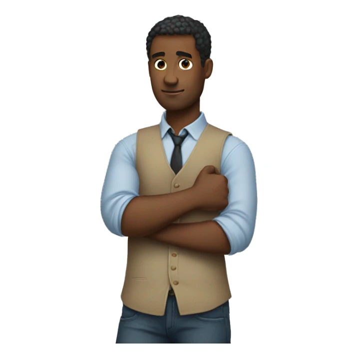 man rolling up his sleeves emoji sticker