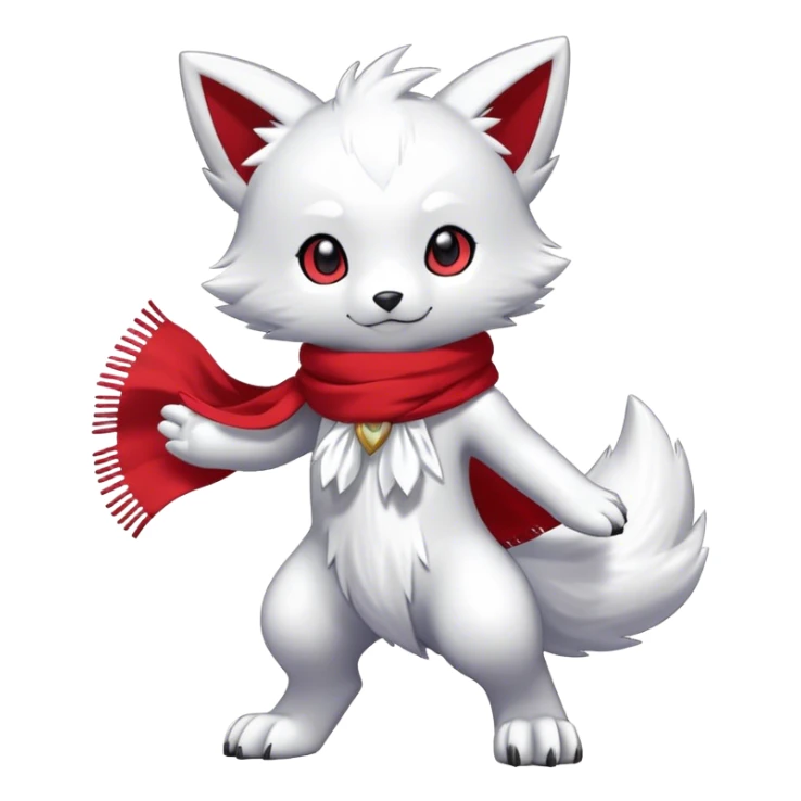 Shiny Chibi Anthro Sona Fakemon-Digimon Full Body sticker