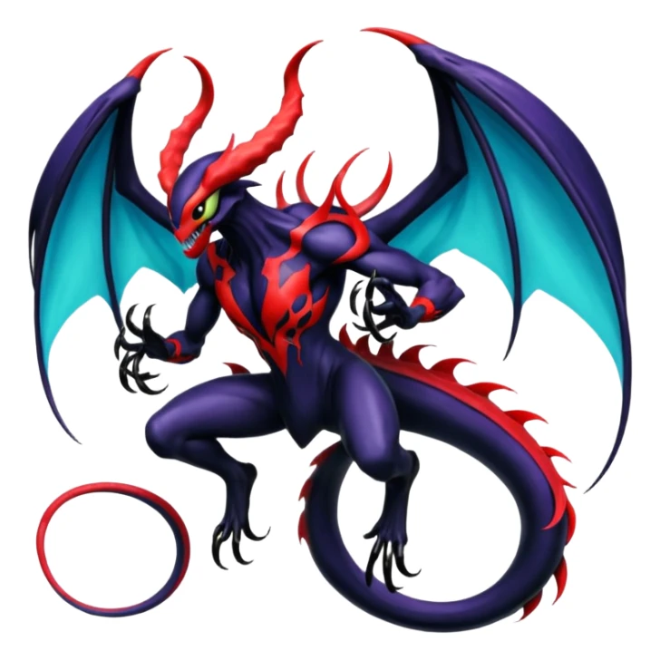 Venom at-Yveltal-Lunala-Fakémon-hybrid-creature (full body)  sticker