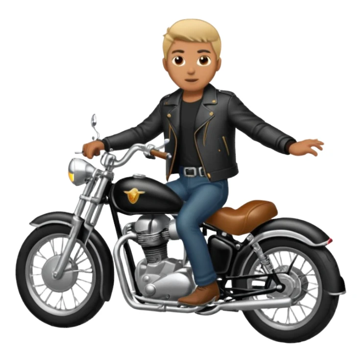 Bullet bike classic 350 driving by a man sticker