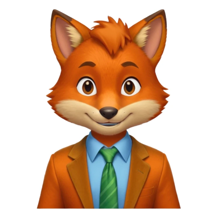 Nick Wilde from the Zootopia Disney movie sticker