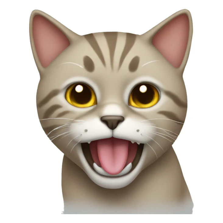 Cat with foot in mouth sticker