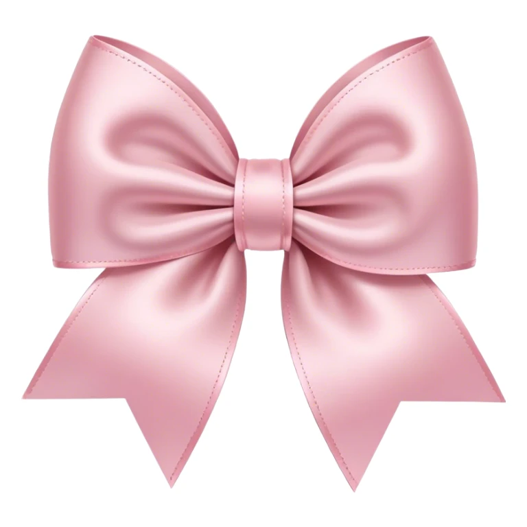 light pink ribbon bow sticker