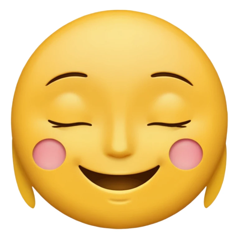 smiling face with closed eyes emoji sticker