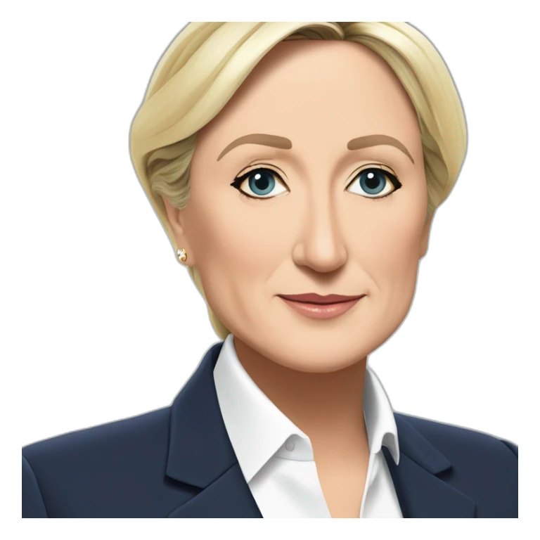 Marine le pen se mariant avec zemmour sticker