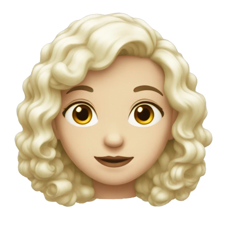 Something white but coquettish not a human sticker