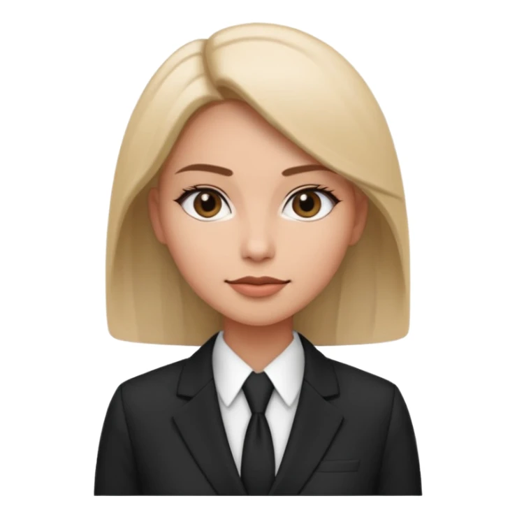 Business Photoshoot woman back and white style sticker