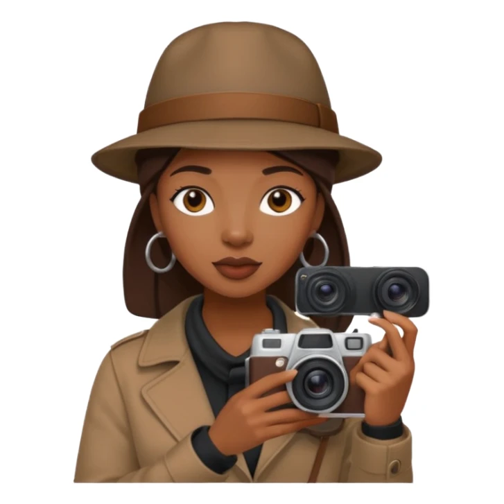 black woman Street Photographer sticker