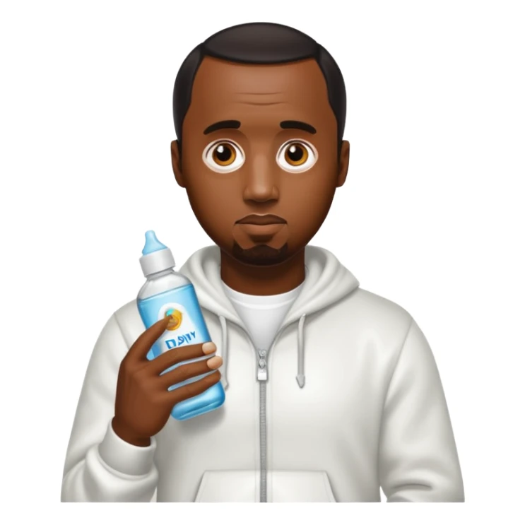 P diddy with baby oil sticker