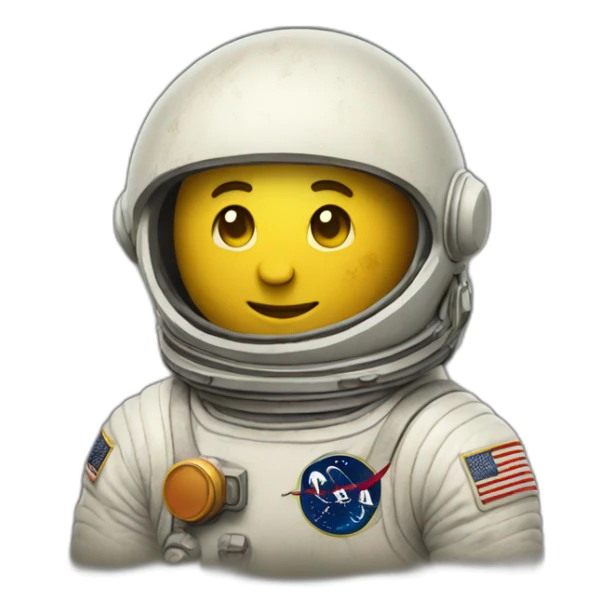 An-astronaut-with an old and worn-ou sticker