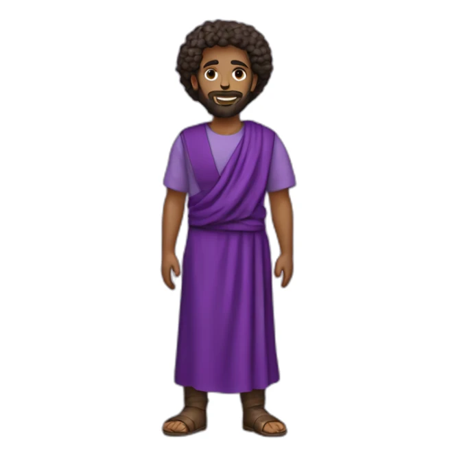 Stylish purple garments of Biblical Aaron sticker