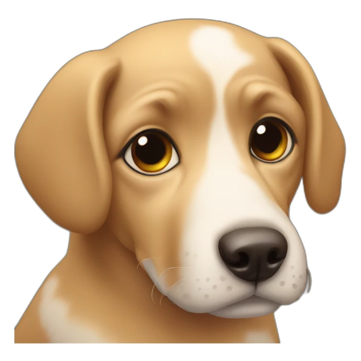 cute dog w piuppy dog eyes sticker