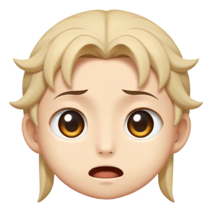 Paimon from Genshin Impact, emoji style, surprised face sticker