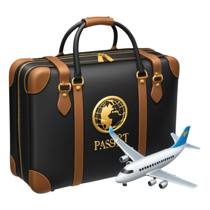 glob ,pass port, , travel bag , plane sticker