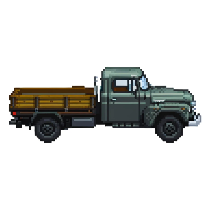 Classic ZIL-130 Soviet flatbed truck, iconic Russian vehicle from 1960s sticker