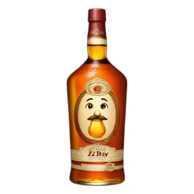 bottle of 6 years Kizlyar brandy sticker