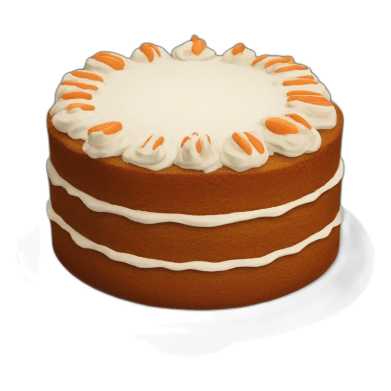 Homemade carrot cake no filling sticker