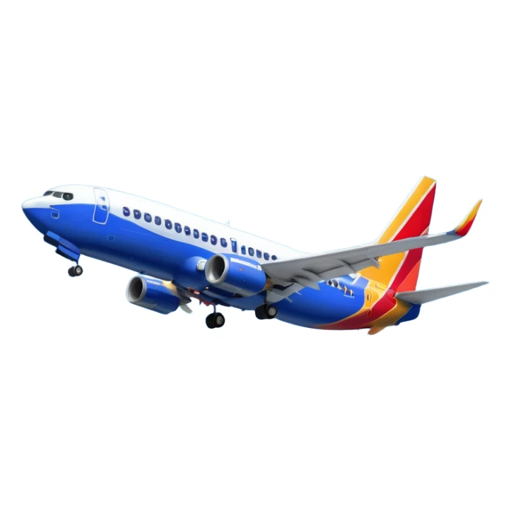 Southwest Airlines Boeing 737-800 (newer Heart One livery) sticker