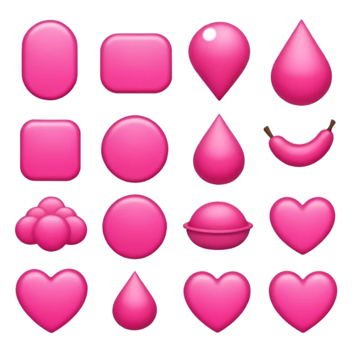 collection of several stuff It's a bright pink soft and it's not too flashy or too red! sticker