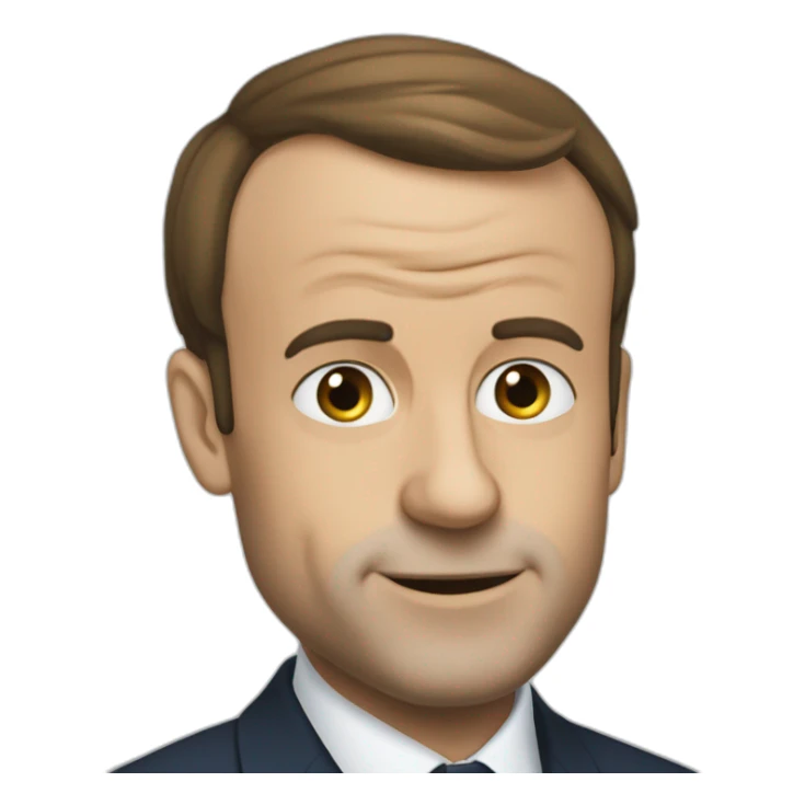 Macron qui fume un joint de canabis sticker
