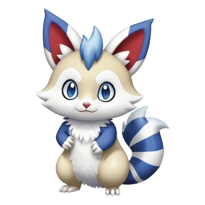 Shiny Furret-Meowstic-Zangoose-Hybrid (Full body) sticker