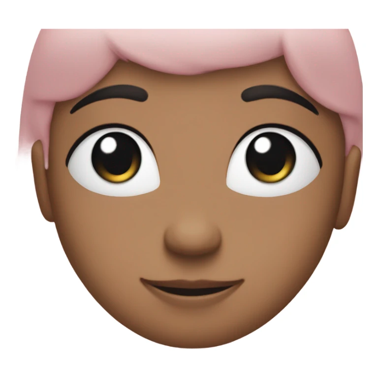 The number 1, baby pink sticker