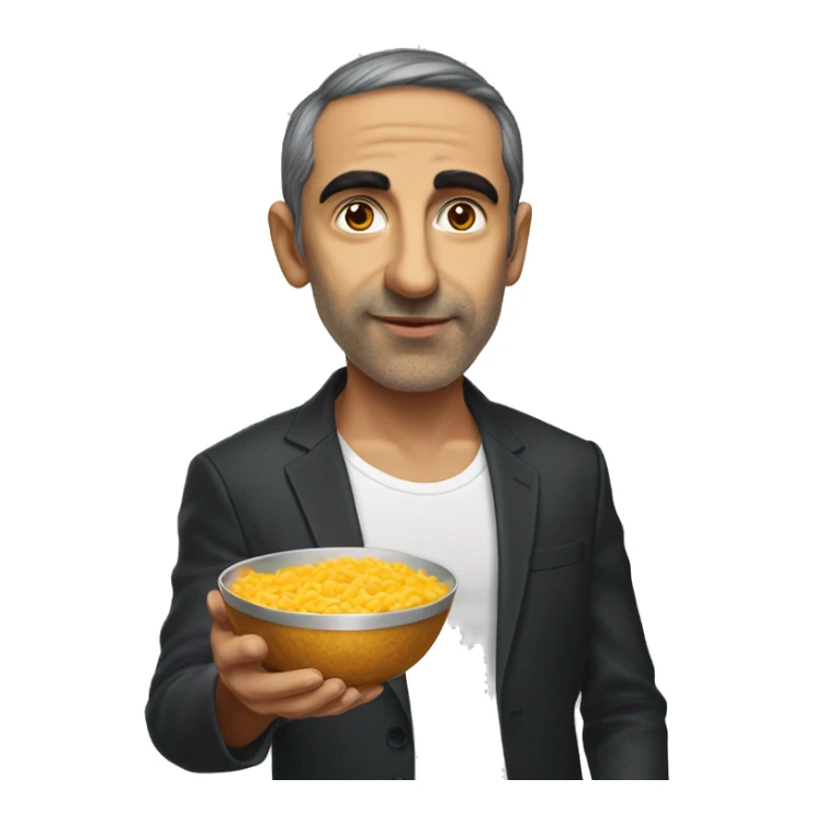 Zemmour avec une coupe au bol sticker