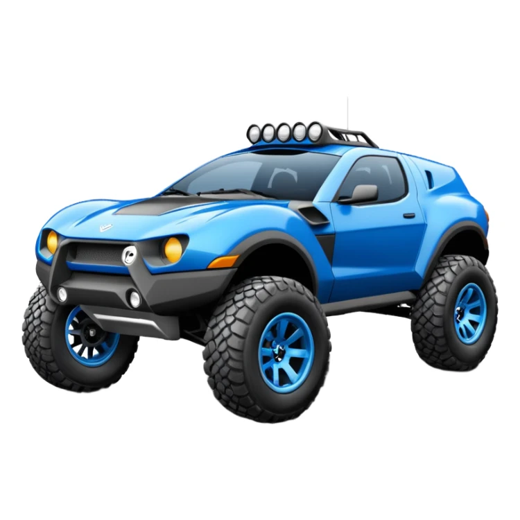 Local Motors Rally Fighter blue  sticker