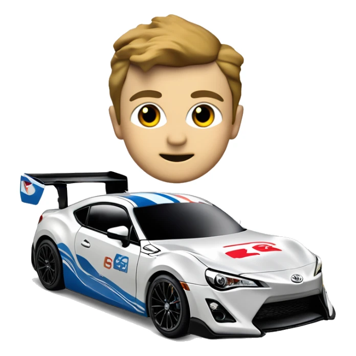 Radio Controlled Captain Rex themed 2013 Toyota 86 shaped like a Formula One race car with exposed turbine wheels  sticker