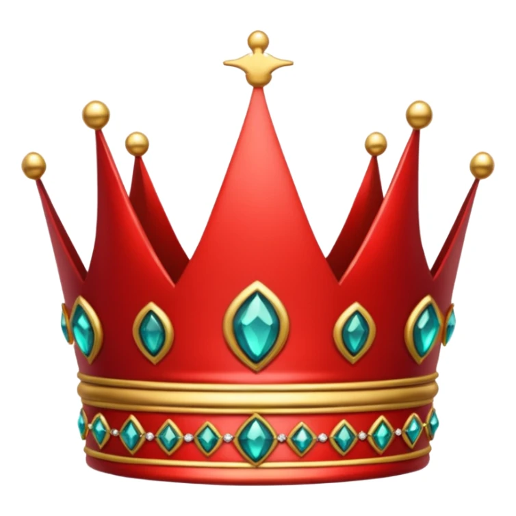 A red crown sticker
