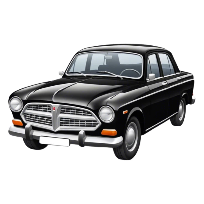 BLACK CAR VOLGA GAZ-24 sticker