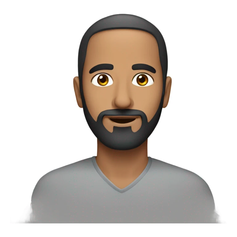 Arabic man with a little beard an age 42 years  sticker