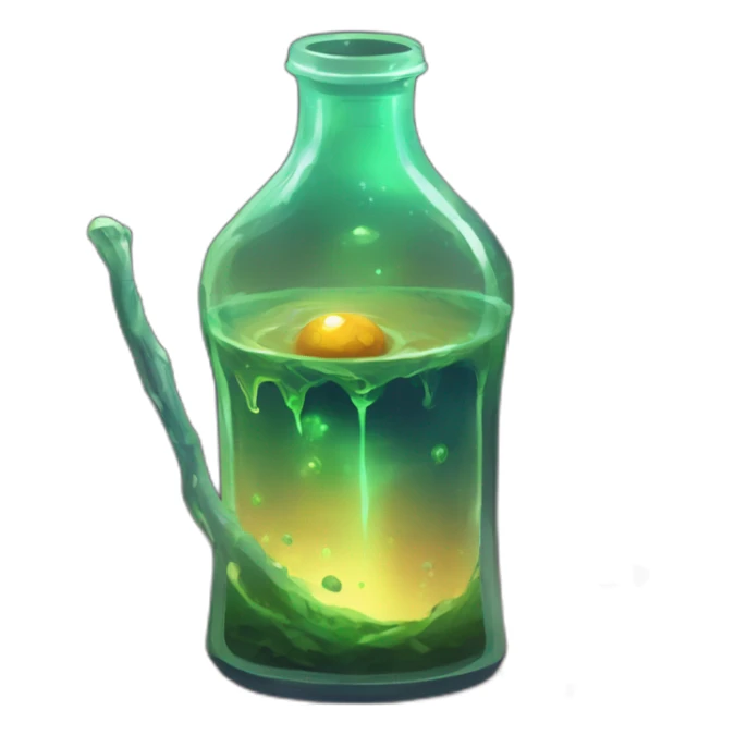 alien potion scifi roguelike rpg style inspired by slay thee spire sticker