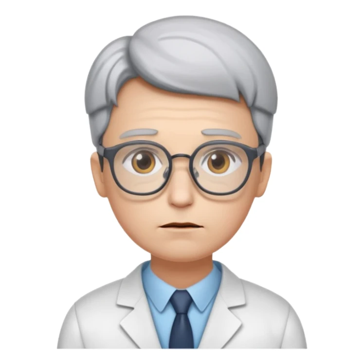 Sad lonely futurologist talking to AI sticker