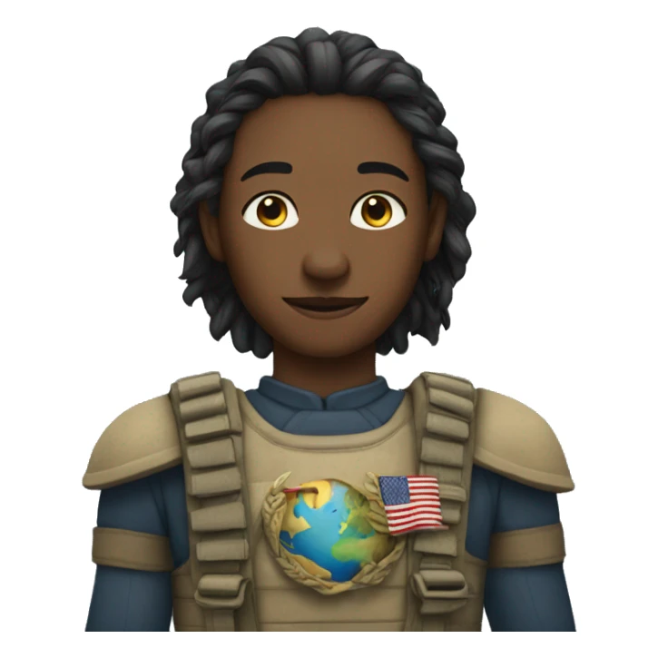 The earth belongs to the brave sticker