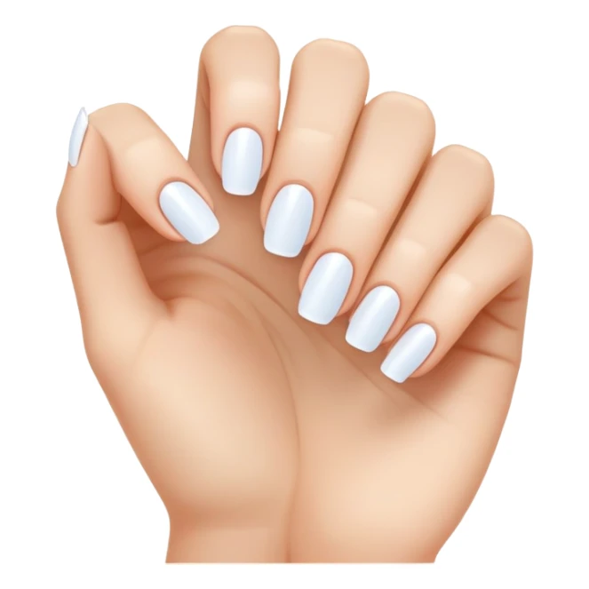 clean and short fingernails, simple and clear, healthy look sticker