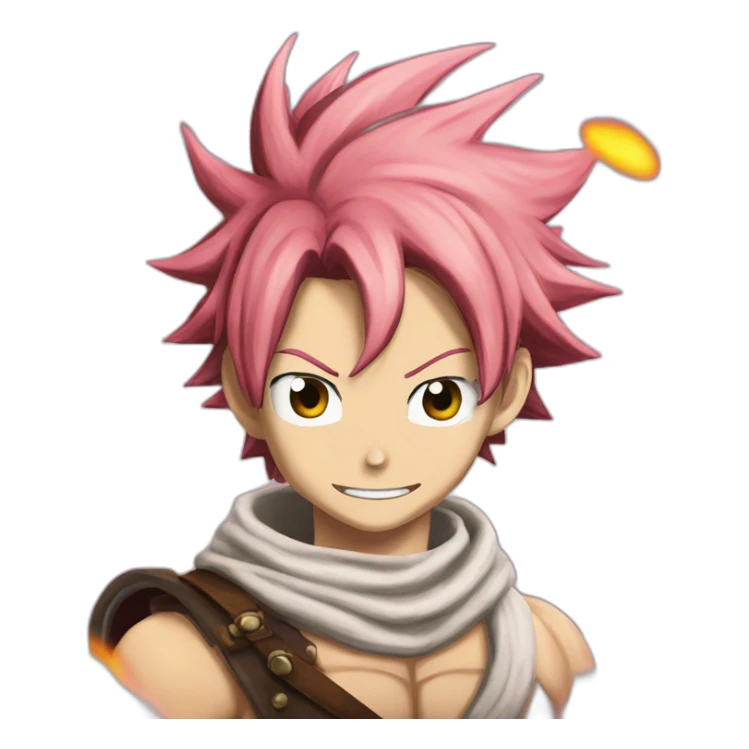 Natsu dragneel from Fairy tail rose air sticker