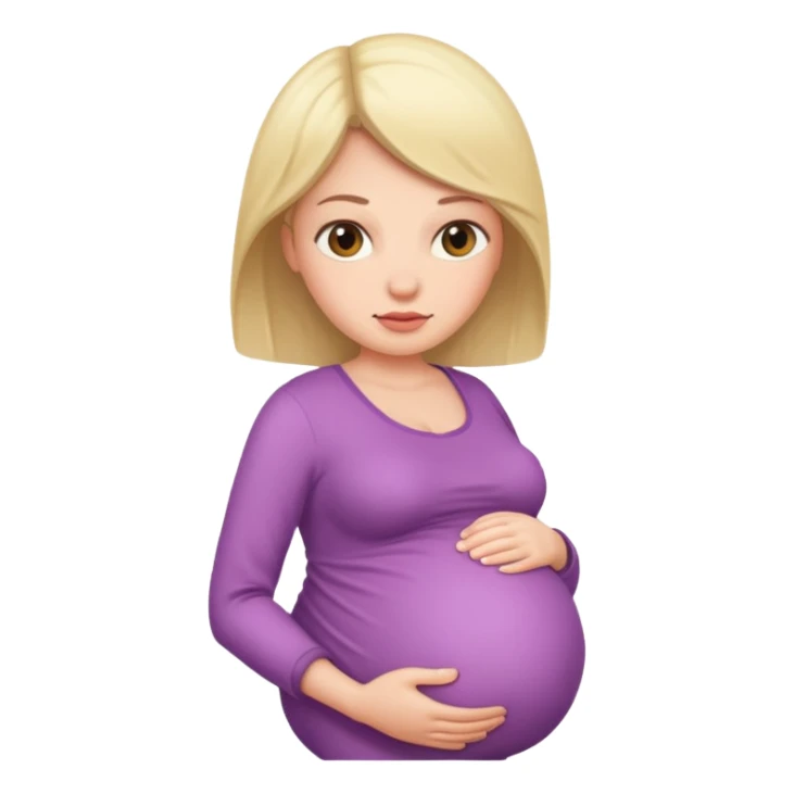heavily pregnant woman sticker