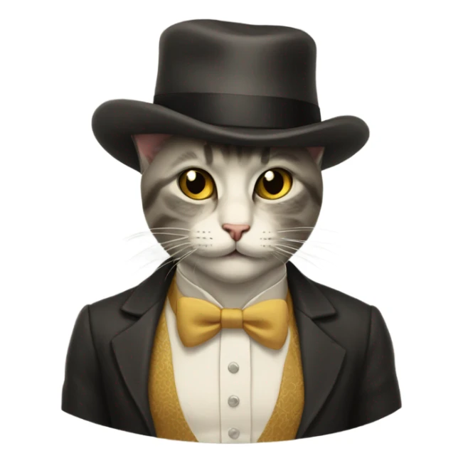 Eccentric and gay 30s cat sticker