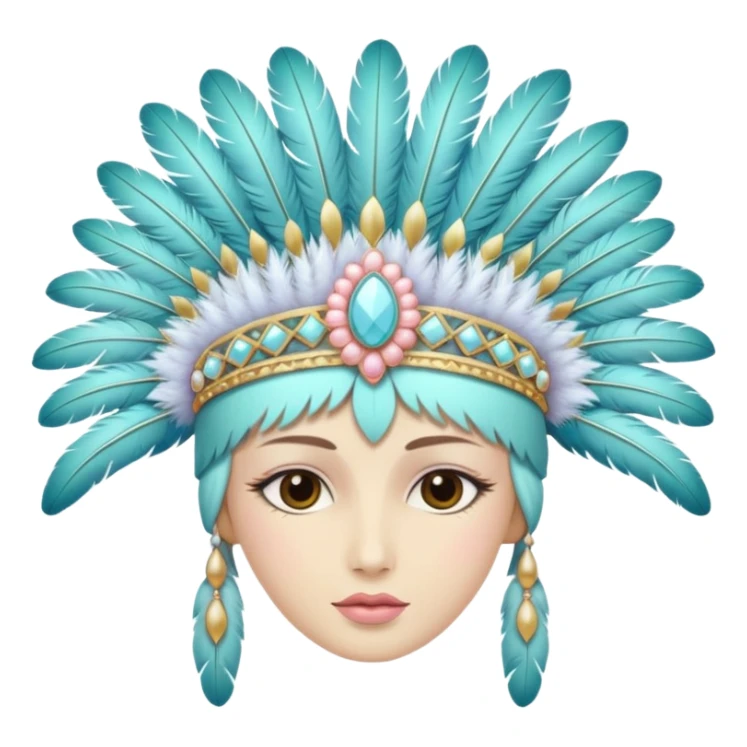 a pastel headdress apparel hat sticker