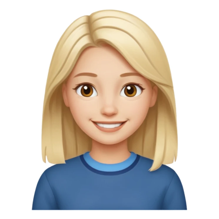 scandinavian girl with modern scandinavian clothes sticker