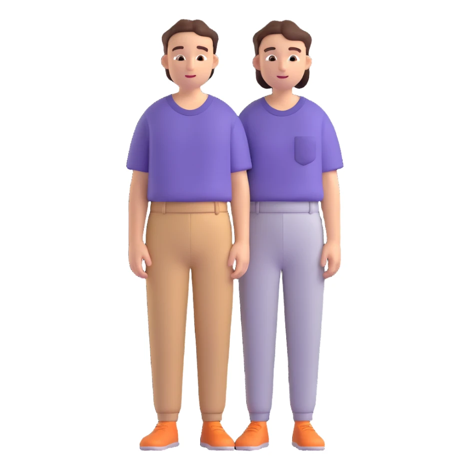 loose-fitting shirt and pants relaxed vibe sticker