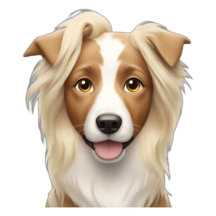 blonde girl with a border collie sticker